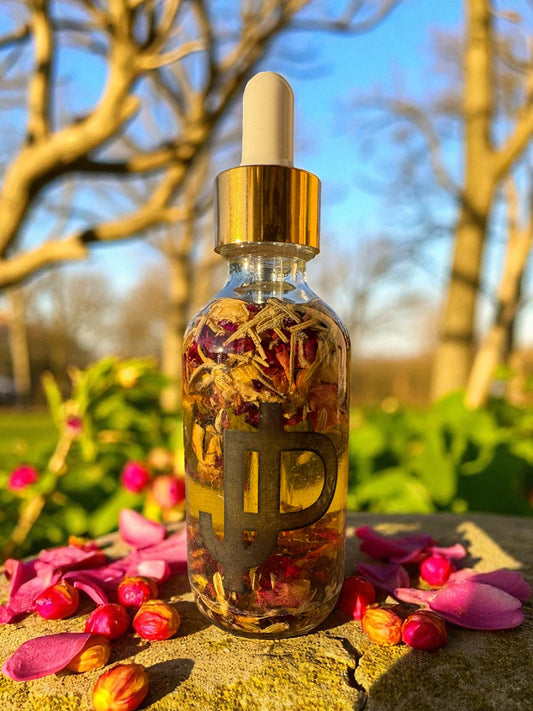 Feminine Flow - Herbal Belly Oil for Cramps, PMS & Cycle Support 2oz.
