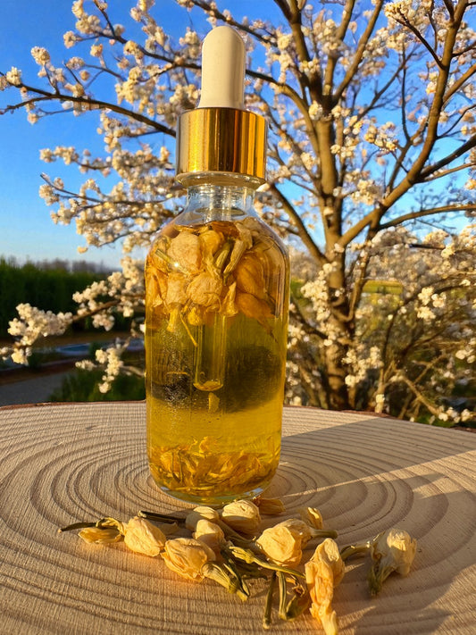 Jasmine Jewel - Jasmine Body Oil Infused with Real Jasmine Buds 2oz