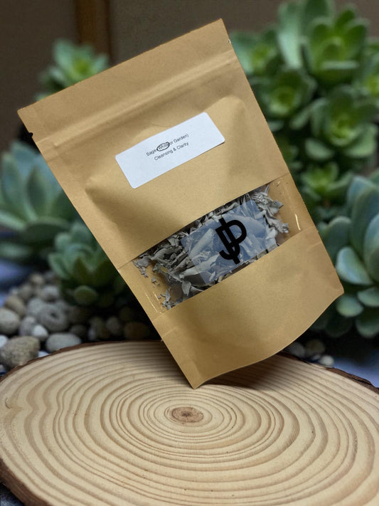 White Sage (Salvia apiana) – Loose Herb for Smoke Cleansing, Purification & Energy Clearing 1oz.