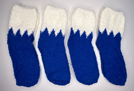 Fluff Socks - Blazin Blue
