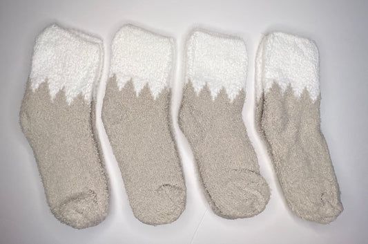 Fluff Socks - Khaki Comfort