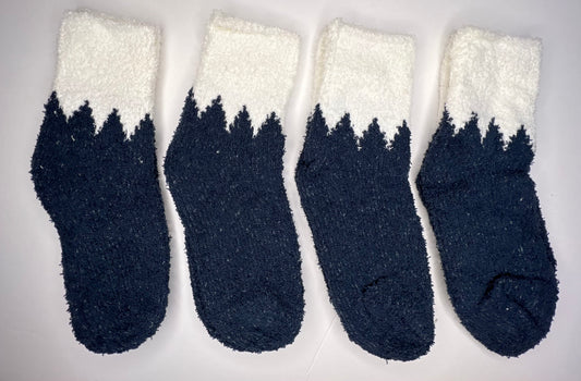 Fluff Socks - Dark Blue
